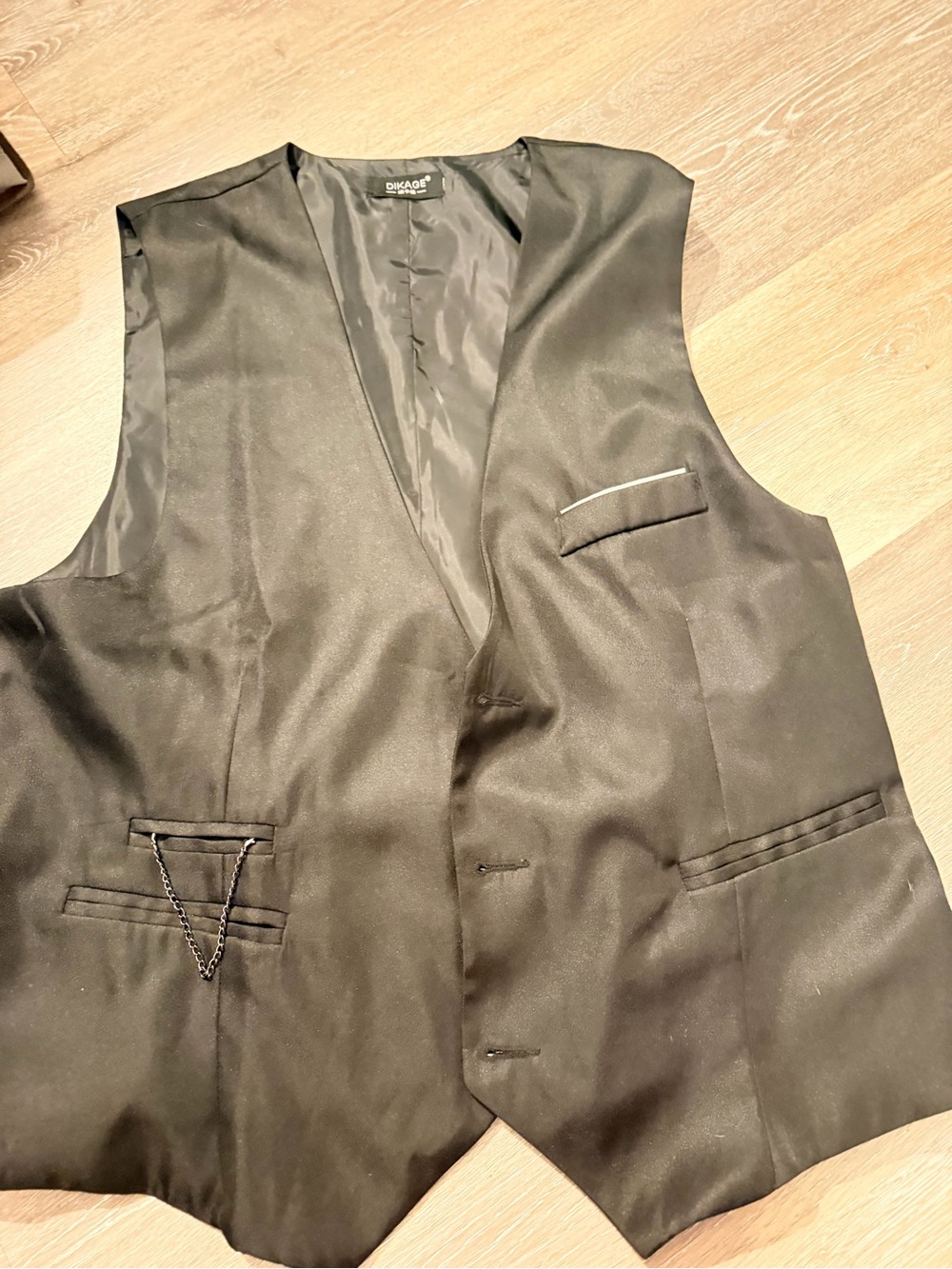 Black Men's Dress Vest